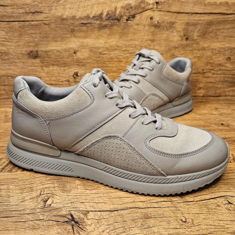 Everlane the Trainer grey leather sneakers size 11.5 W 9.5 M